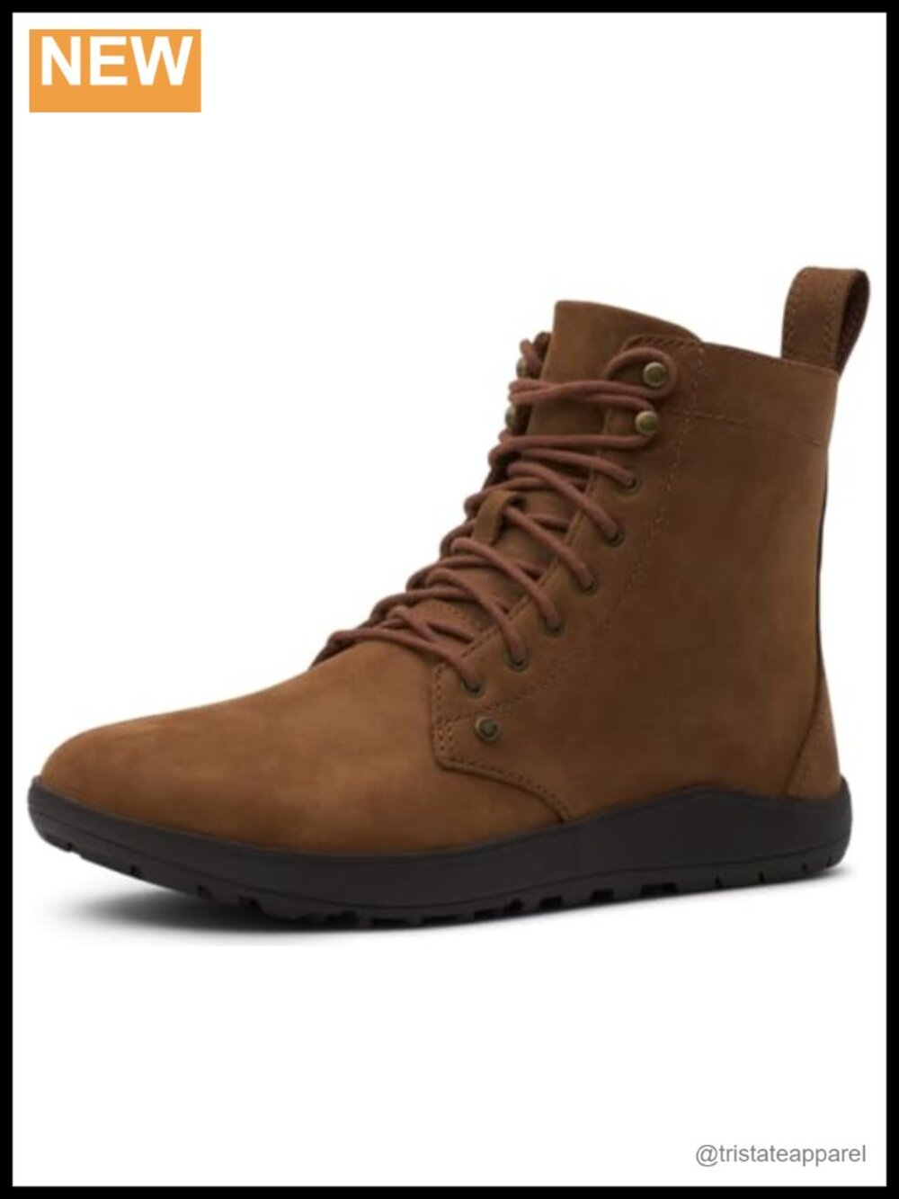 Women's Barefoot Leather Ankle Hiking Boots Zero Drop Wide Toe
